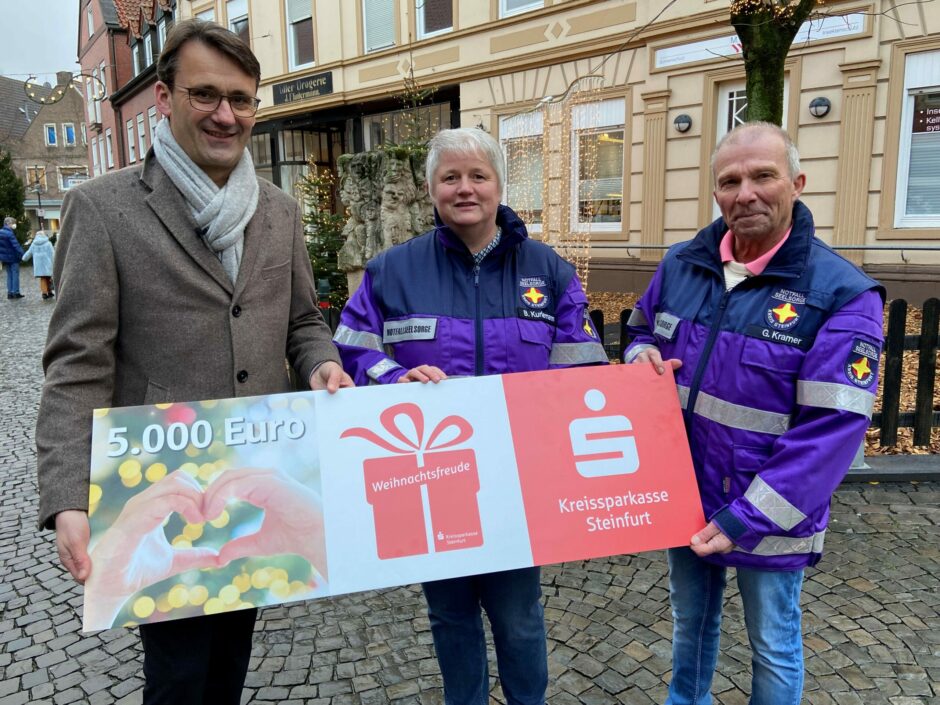 Weihnachtsfreude: 5.000 Euro für Notfallseelsorger